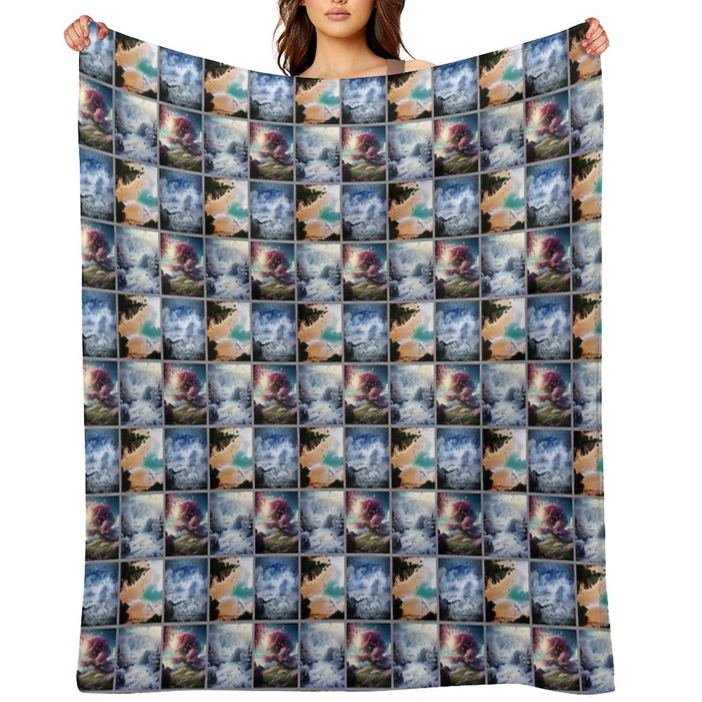 Ocean Through The Seasons Lightweight Throw Blanket