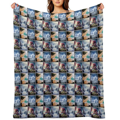 Ocean Through The Seasons Lightweight Throw Blanket