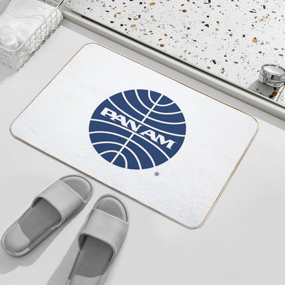 Pan Am Mid 1950s Globe Inverted  Rapid-Drying Bath Mat