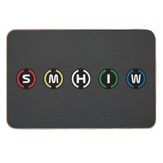 2021 Season Tyres Set (Gray BG) Durable Bath Mat