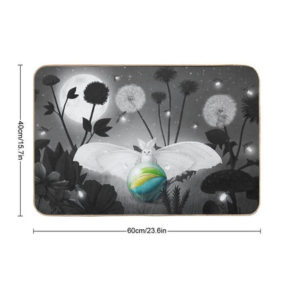 Luna Moth  Repositionable Bath Mat