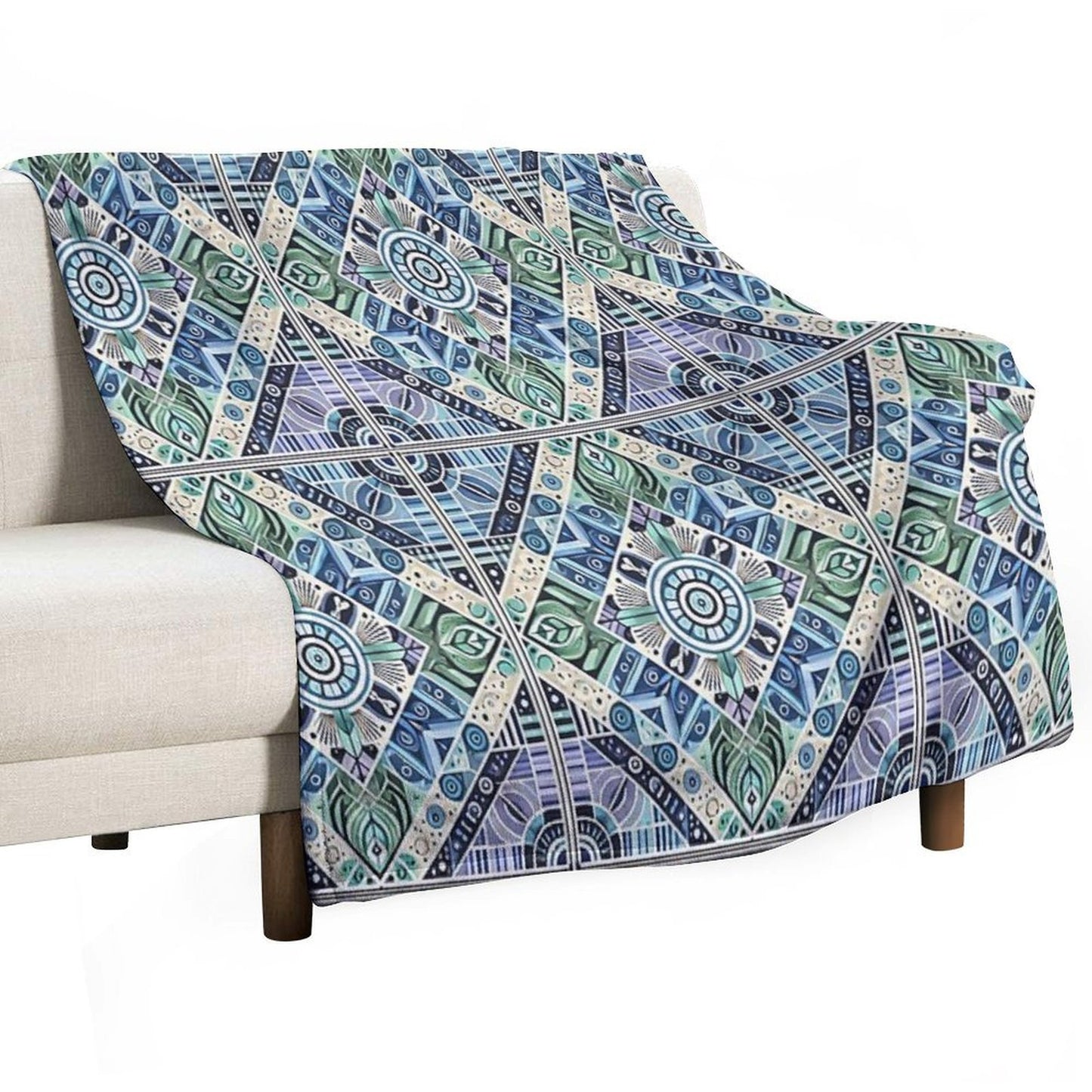 Symmetrical Style Gift-ready Throw Blanket
