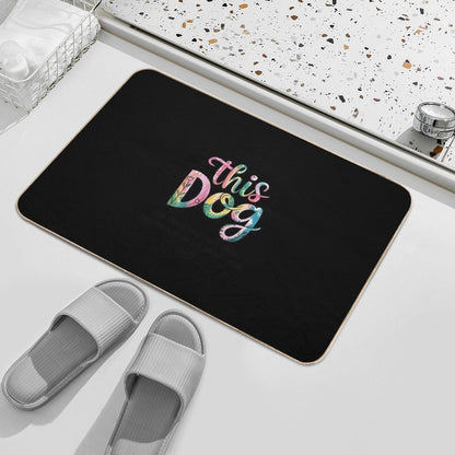 Dog Mama - Dog Motif with Dog Saying  Eco-Friendly Bath Mat