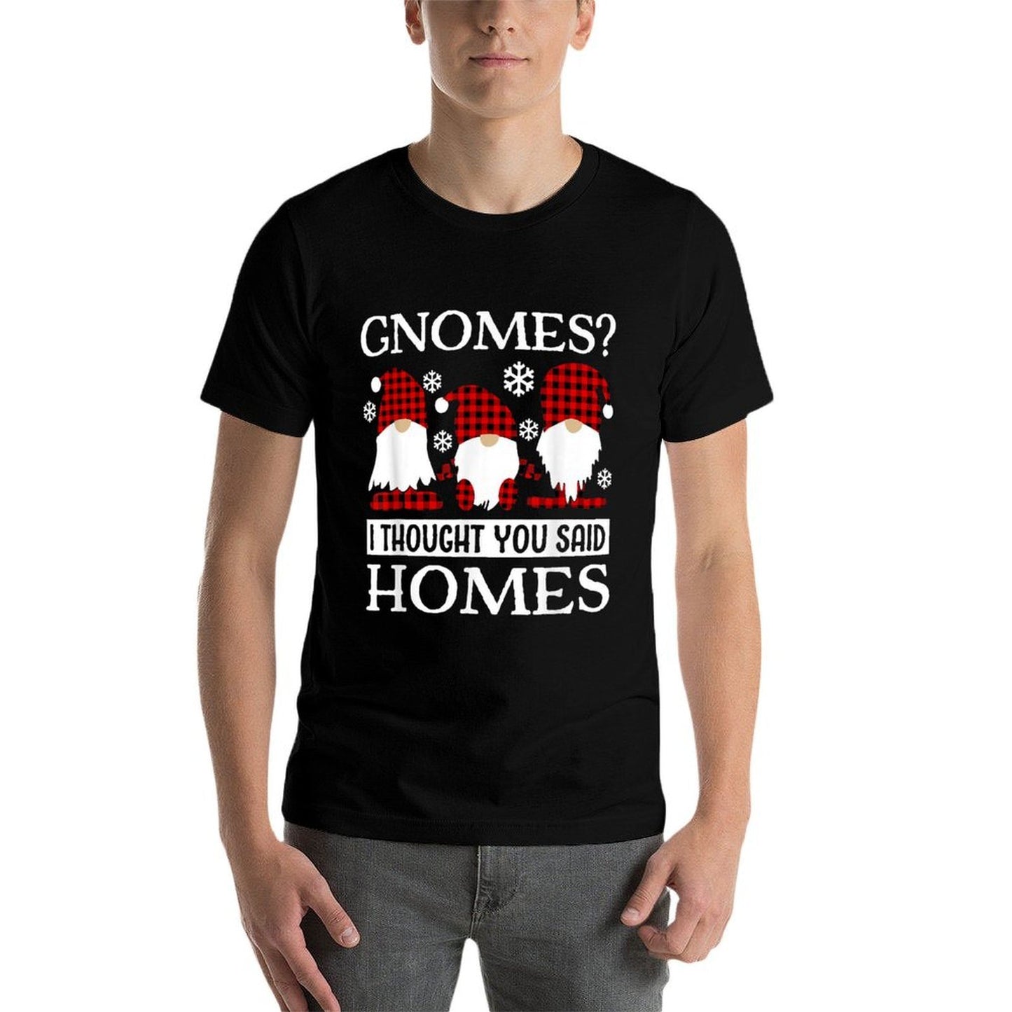 Realtor Christmas Gnomes Funny Real Estate Agent  Moisture-wicking T-Shirt