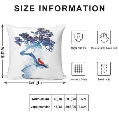 The Last Apple Tree Soft Luxury Feel Throw Pillow