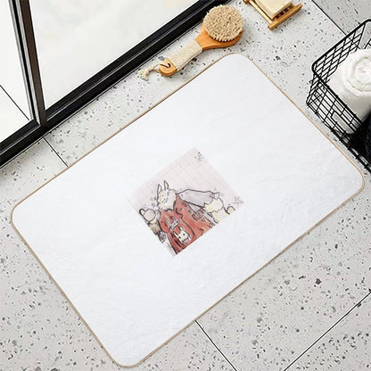 The Fluffy Rat Chief  Non-Slip Bath Mat