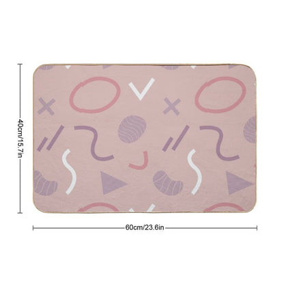 Abstract Design  Non-Slip Bath Mat