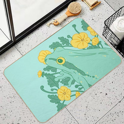 Toe of Frog Buttercups  Repositionable Bath Mat