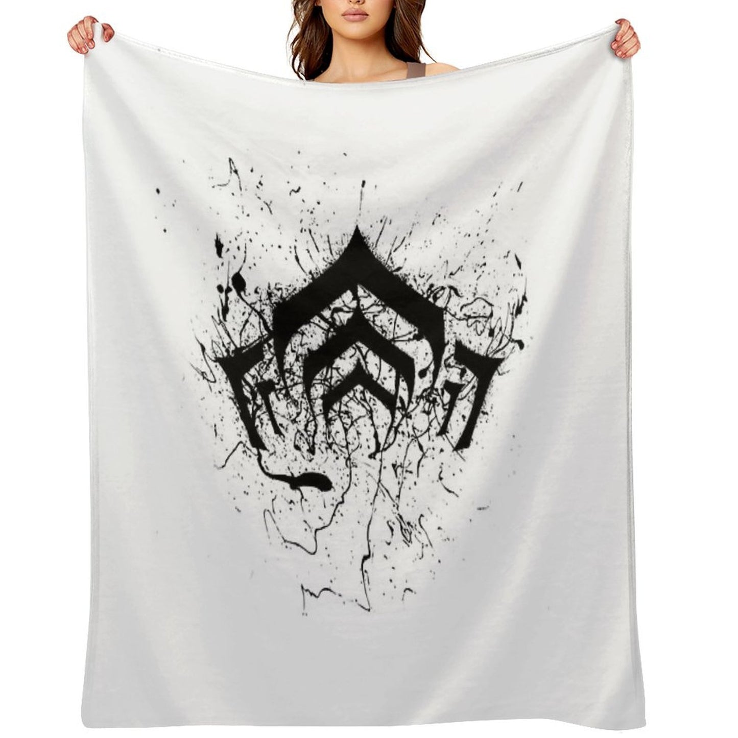 Warframe Logo Plush Throw Blanket