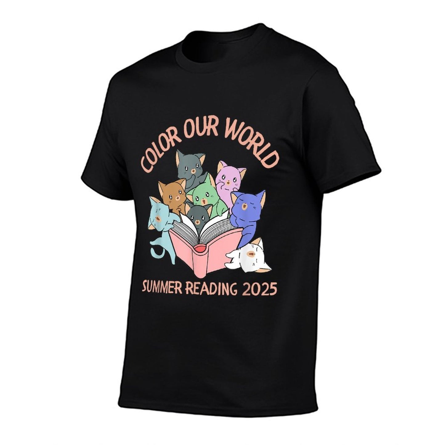Color Our World Summer 2025 Reading Program Kitten, Cat  Affordable Price T-Shirt