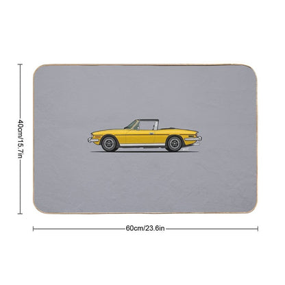 Triumph Stag Single Illustration  Toxin-Free Bath Mat