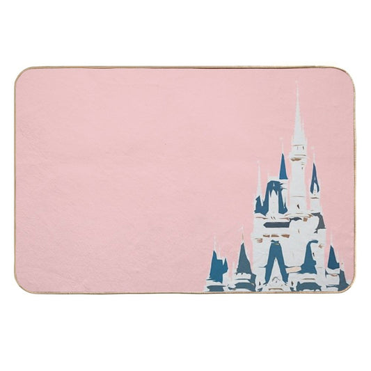 Magic Castle Millennial Pink  Pet-Safe Bath Mat