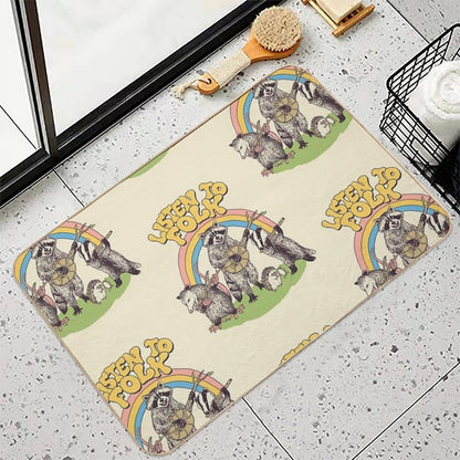 Listen To Folk  Odorless Bath Mat