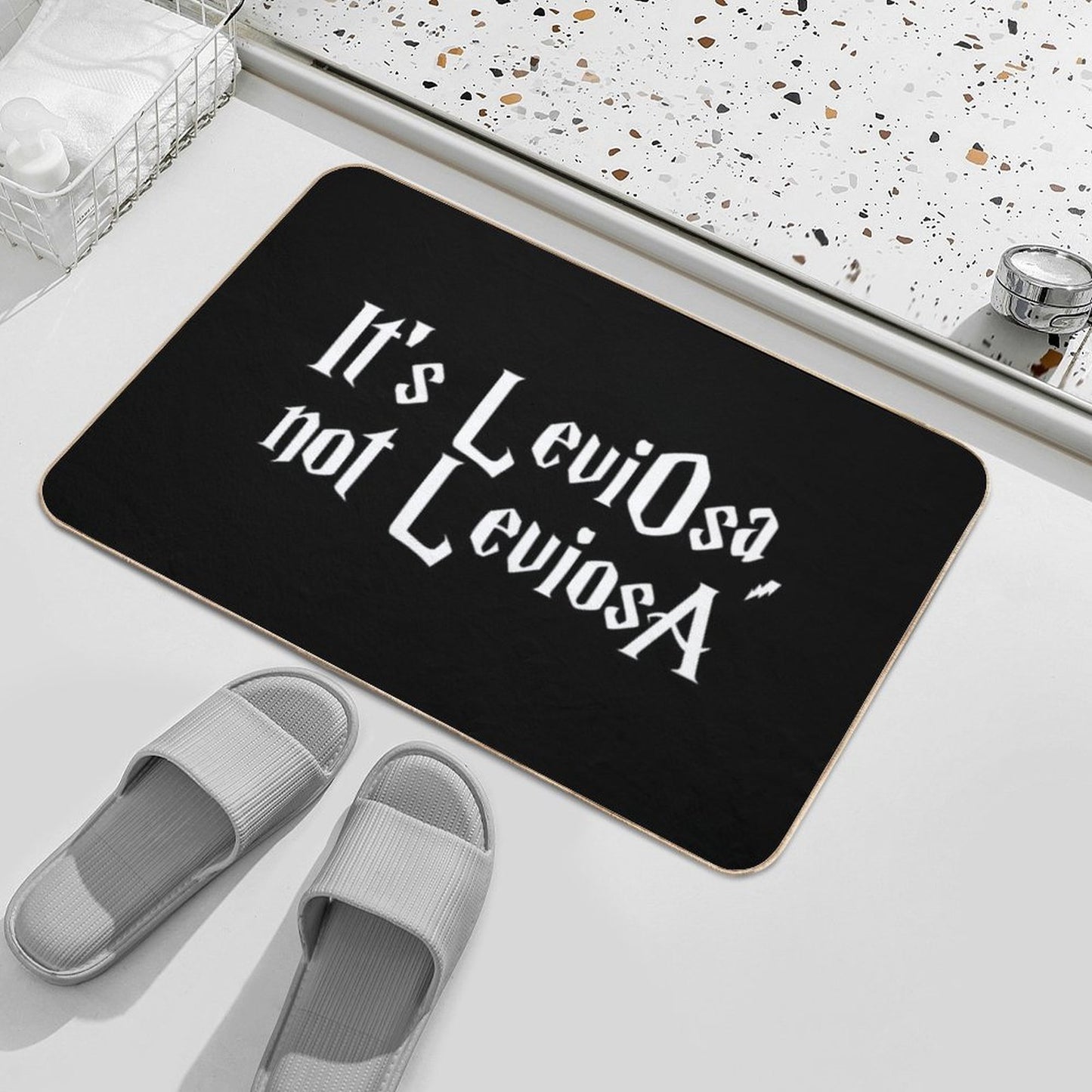 Is LeviOsa, Not LeviosA  Absorbent Bath Mat