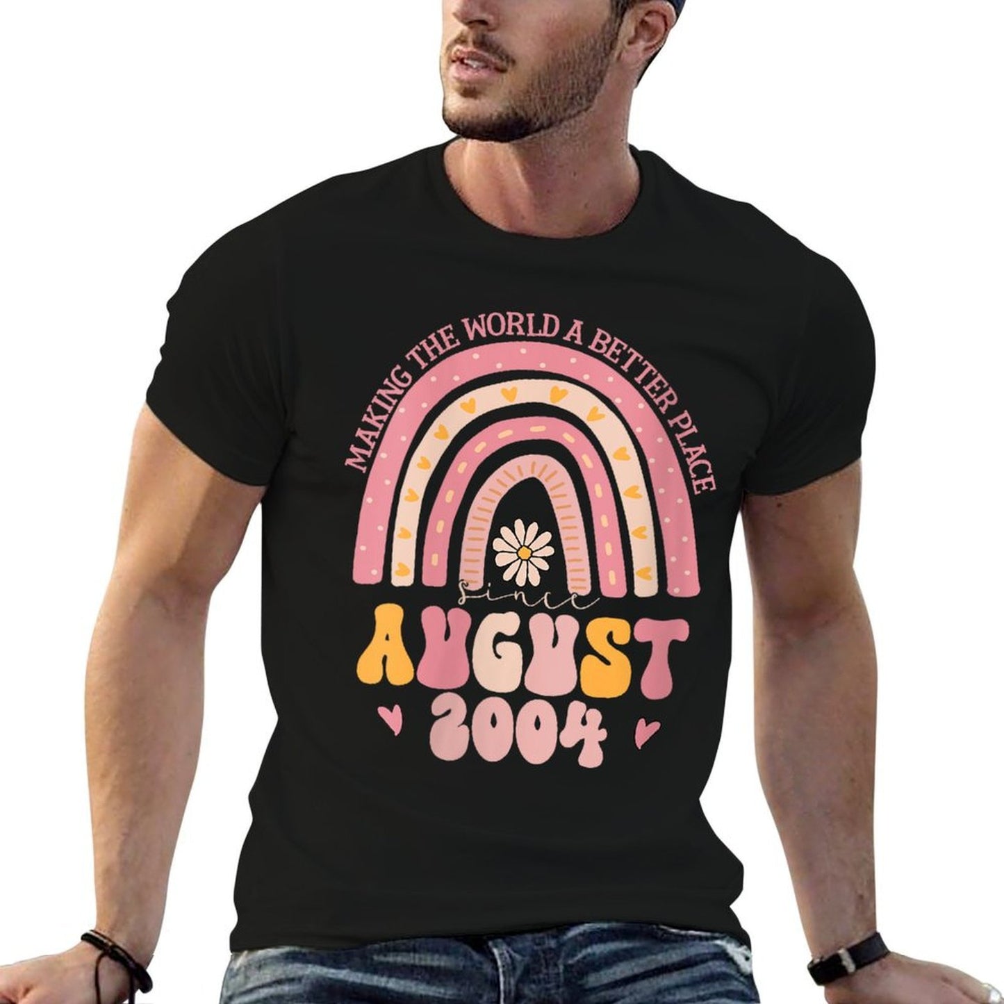 Womens Turning 21 Retro August 2004 21st Birthday for Women  Cotton T-Shirt