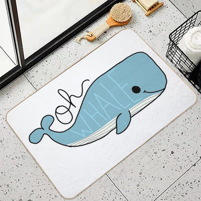 Oh Whale!  Anti-Trip Bath Mat