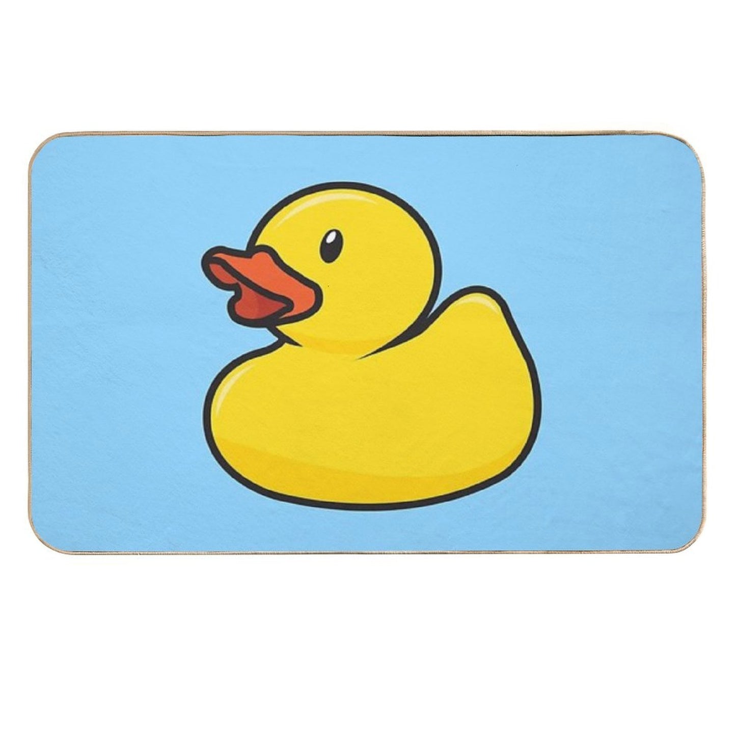 Rubber Duck in Baby Blue  Dirt-Trapping Bath Mat