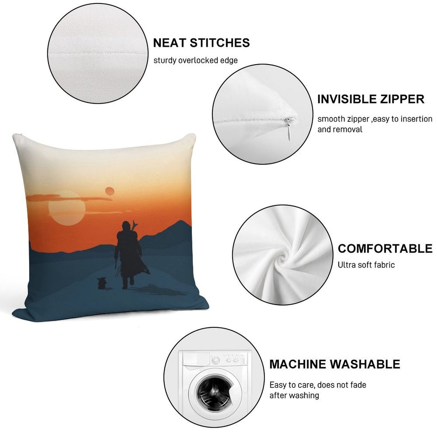 This Is The Way Soft Skin-Friendly Throw Pillow