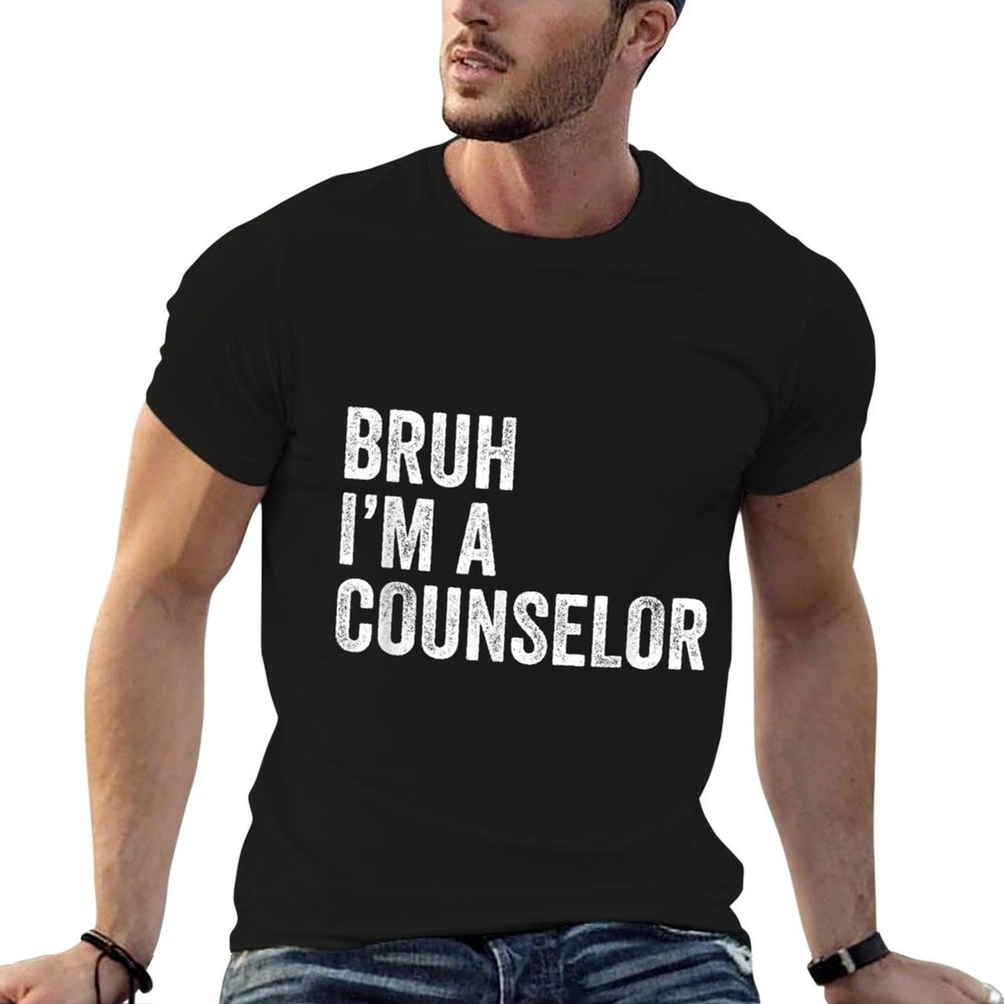 Bruh Im A Counselor Funny Bruh Meme Sarcastic Counseling  Wrinkle-resistant T-Shirt