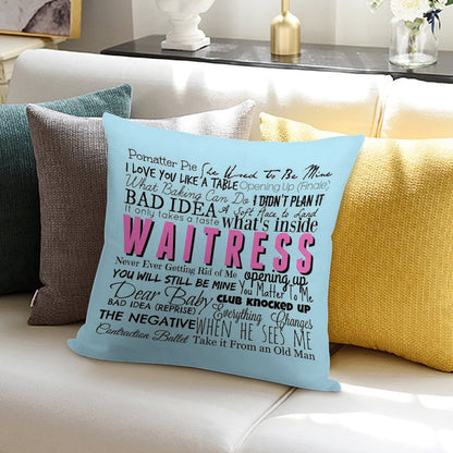 Waitress Original Cast Recording Soft Washable Throw Pillow