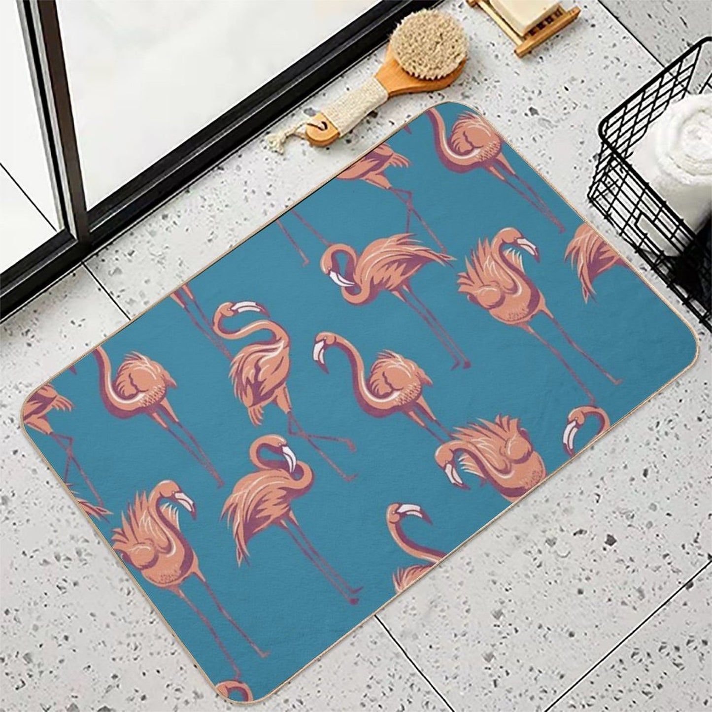 Flamingos  Pet-Safe Bath Mat