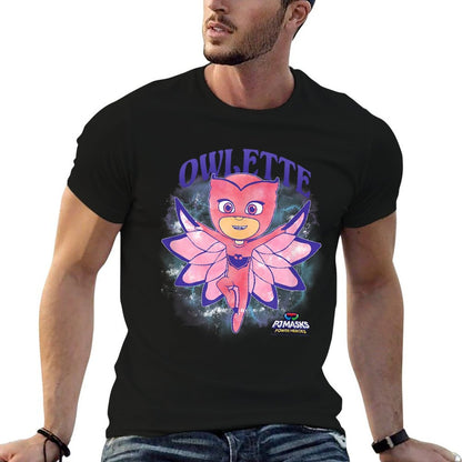 PJ Masks Owlette Watercolor Girly Portrait  High-quality Stitching T-Shirt