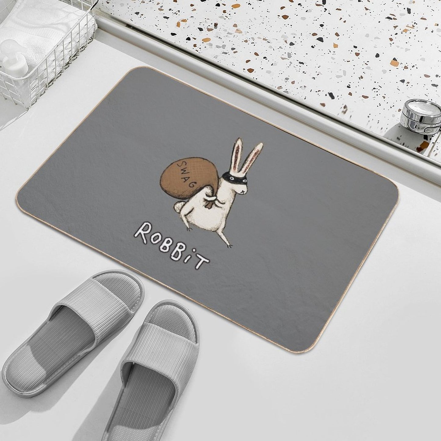 Robbit  Fade-Resistant Bath Mat