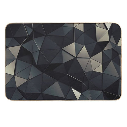 Polygon Noir  Multi-Purpose Bath Mat