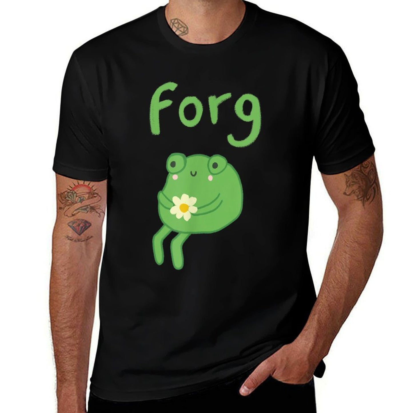 Frog Cake Meme Cute Aesthetic Forg  Relaxed-fit T-Shirt