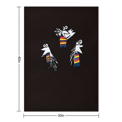 Adelaide Crows Logo Drawing Shrink-resistant Throw Blanket