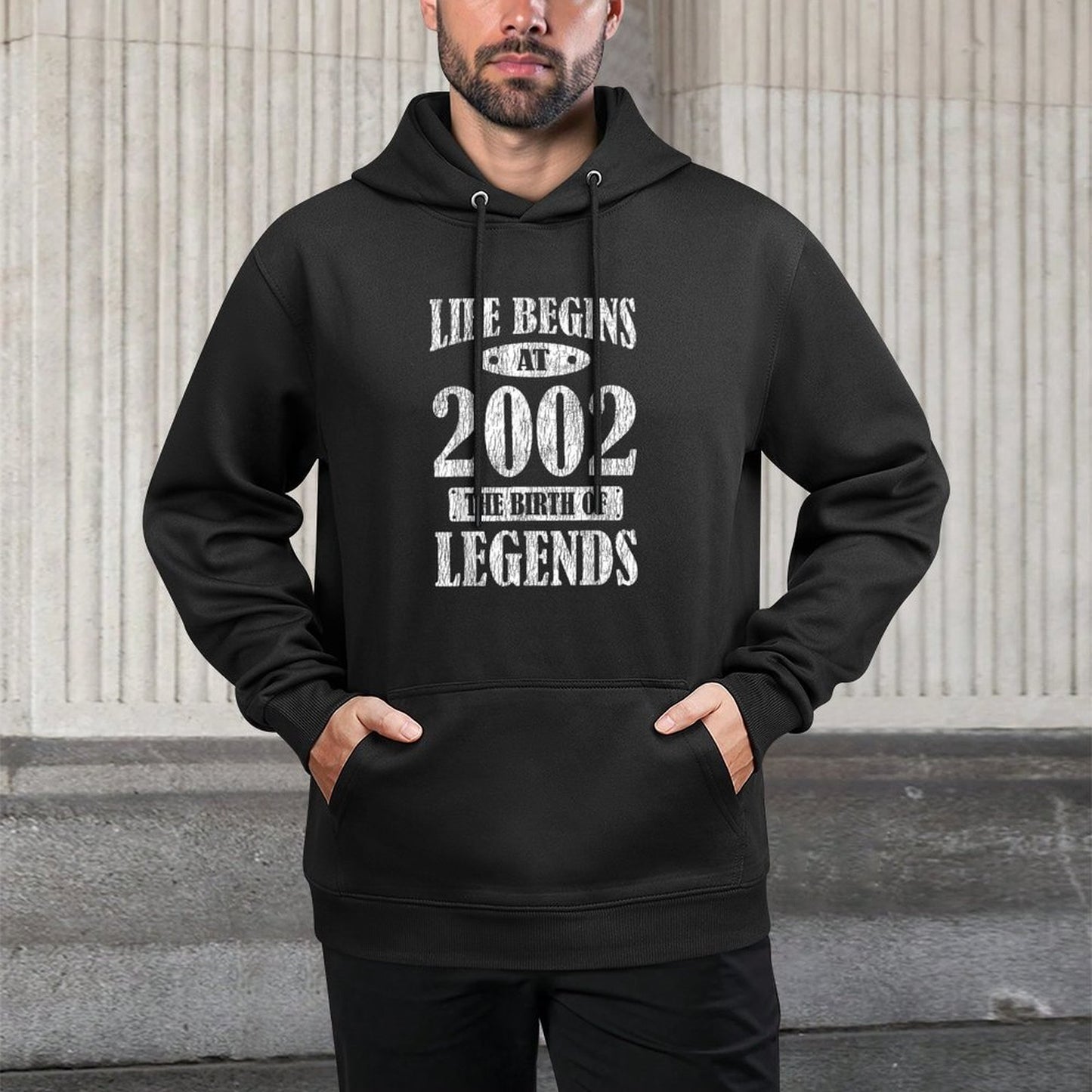 21 Years Old Bday 2002 The Birth Of Legends 21st Birthday Machine Washable Hoodie