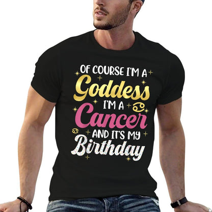 Im A Cancer Women Goddess Queen Its My Birthday Season Pink  Rolled Sleeves T-Shirt