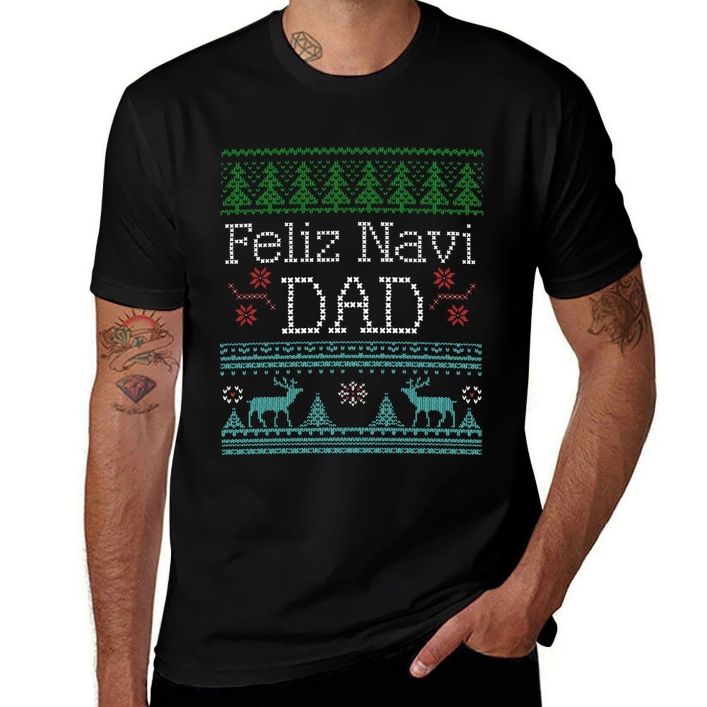 Christmas Feliz Navi Dad Xmas Pun  Affordable Price T-Shirt