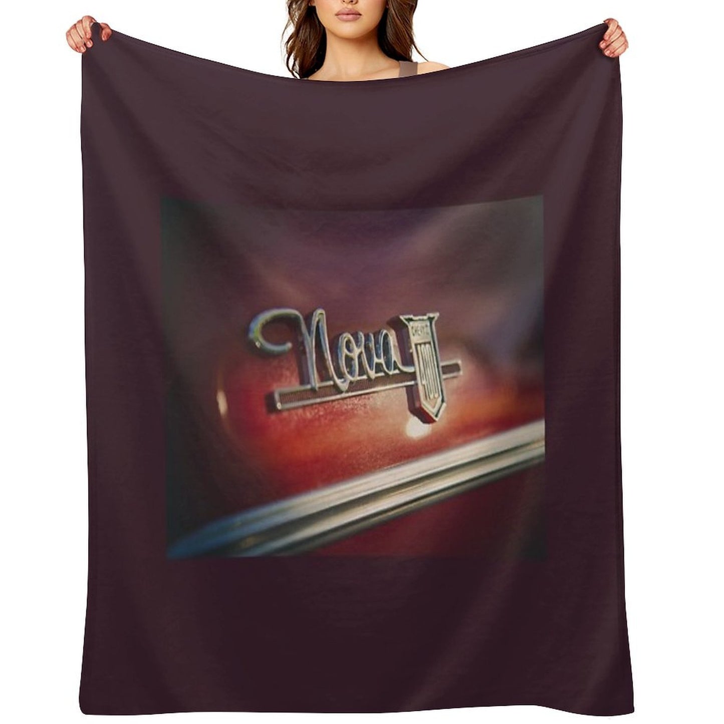 Chevy Nova 400 Badge Versatility Throw Blanket