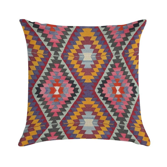 Turkish Kilim Soft Durable Construction Throw Pillow