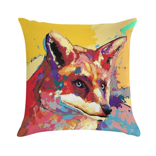 Fox Soft Home Decor Throw Pillow