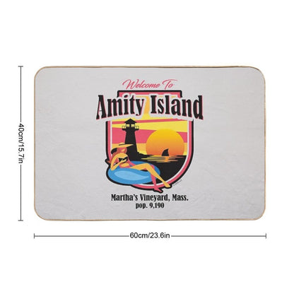 Welcome To Amity Island (Universal © UCS LLC)  Non-Slip Bath Mat