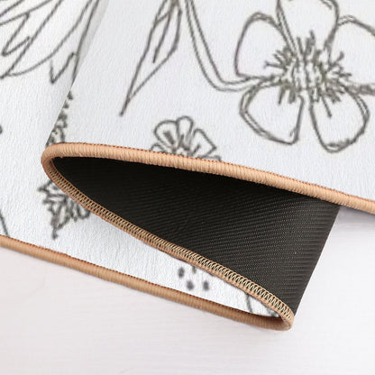 Flowers 2  Rapid-Drying Bath Mat