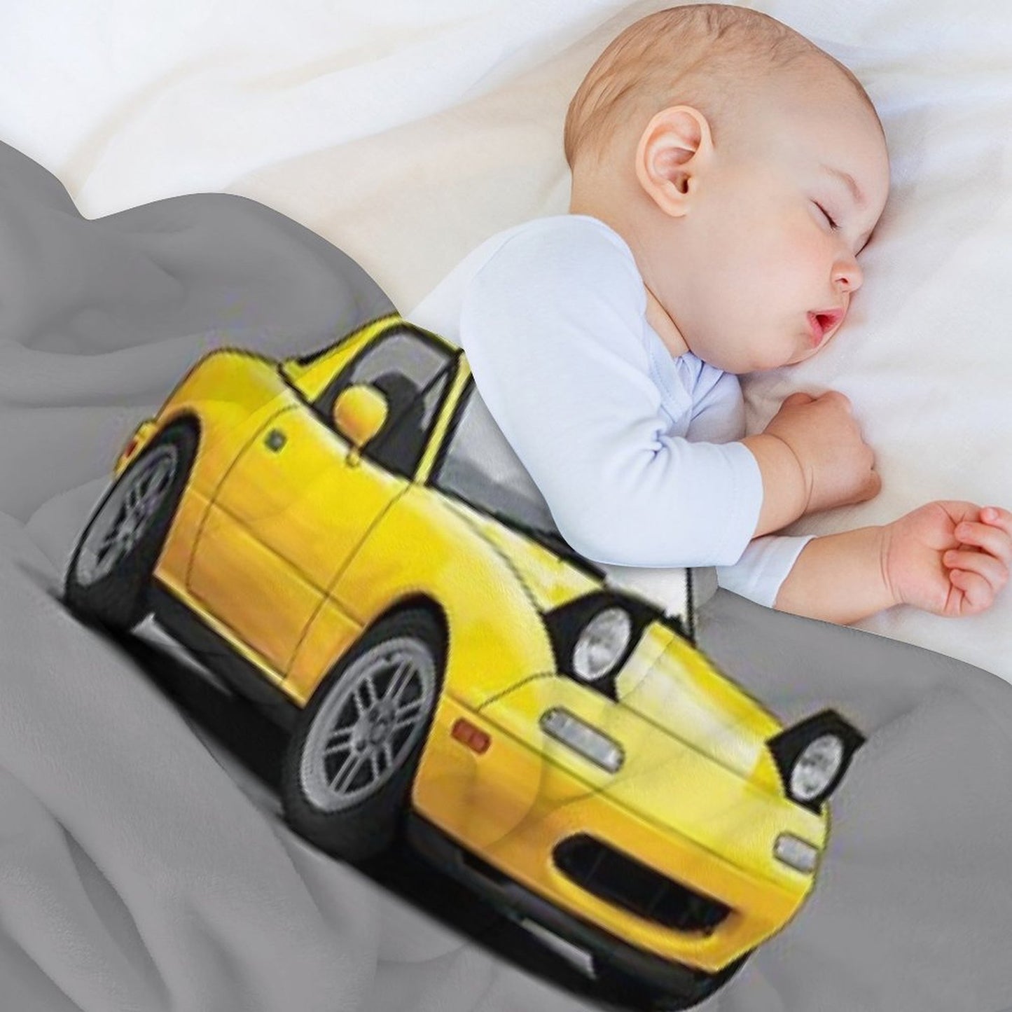 Mx5  Miata NA MK1 Illustration Wrinkle-free Throw Blanket