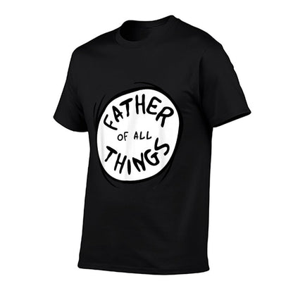 Dr. Seuss Father of All Things Emblem RED  Fade-proof Color T-Shirt