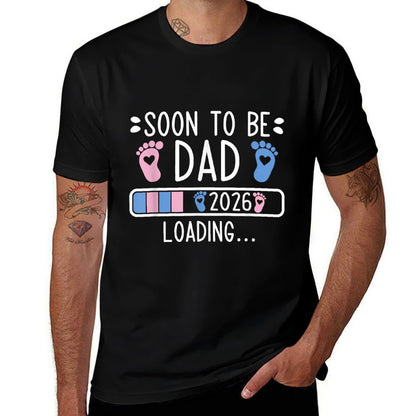 Soon to Be Dad 2026 Loading Pregnancy Announcement 2026  Lightweight T-Shirt