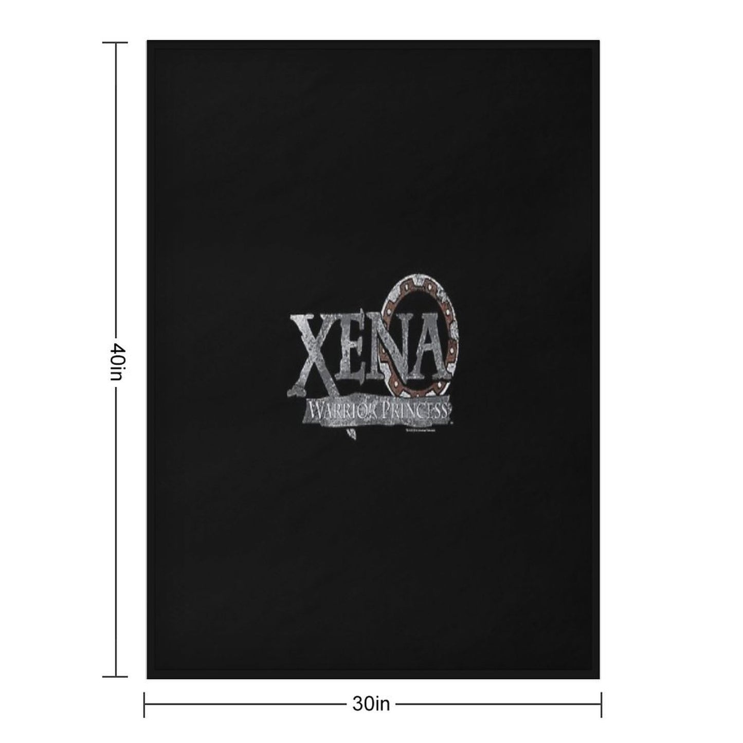 Battered Logo Xena Premium Throw Blanket