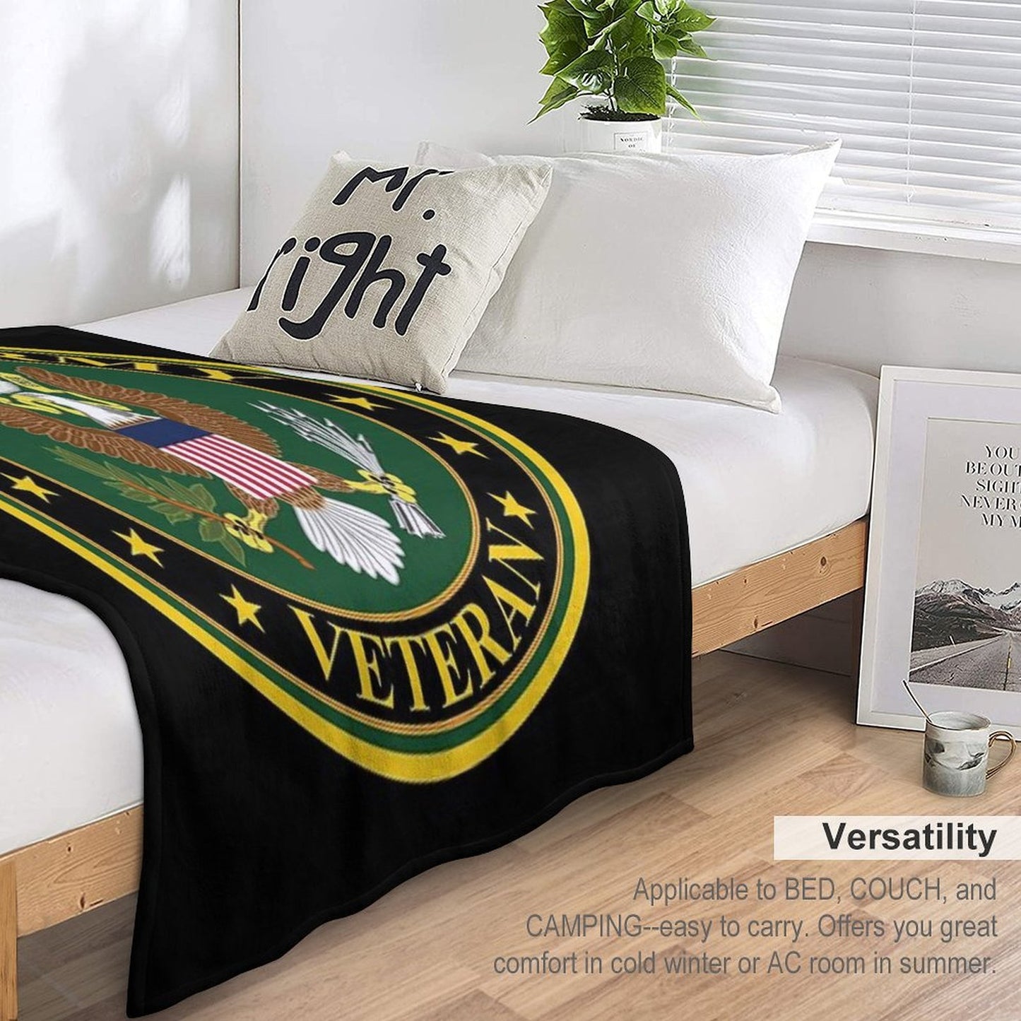 Army - US Army Veteran Gift-ready Throw Blanket