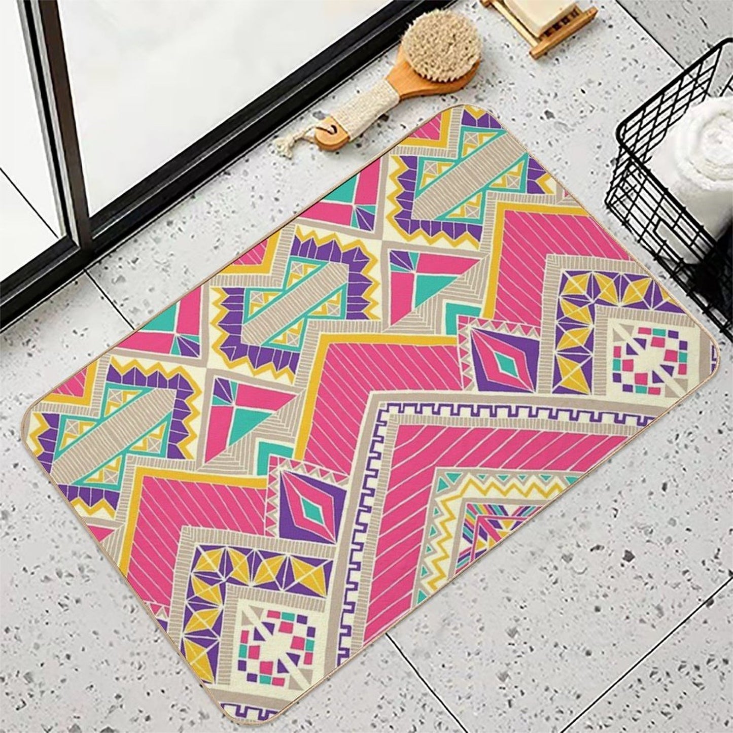 Diamond in The Rough Durable Bath Mat