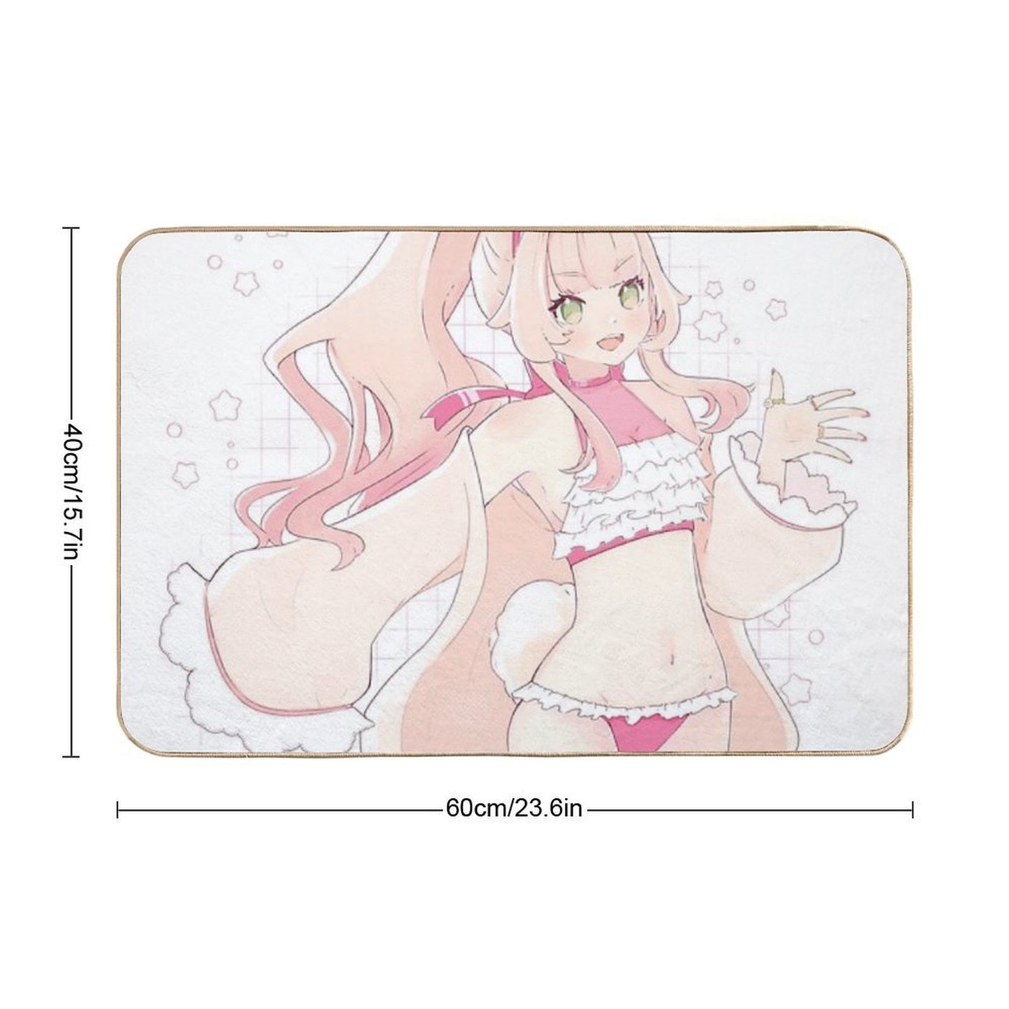 Summer Bun  High-Traffic Bath Mat