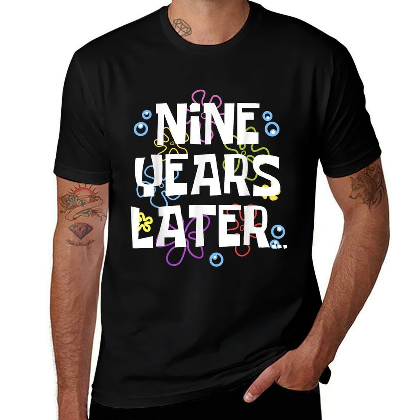 NINE YEARS LATER 9th 9 Year Old Birthday Gifts for Girl Boys  Versatile T-Shirt