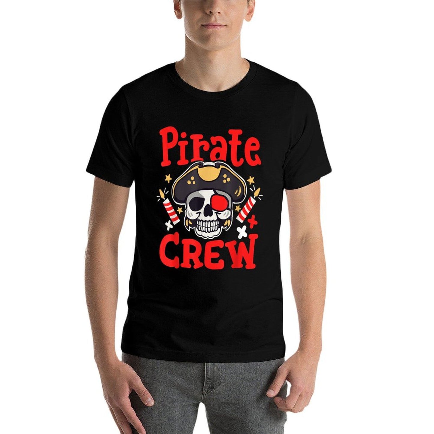 Birthday Pirate Crew Party Family Matching Men Women Kids  Tagless Design T-Shirt