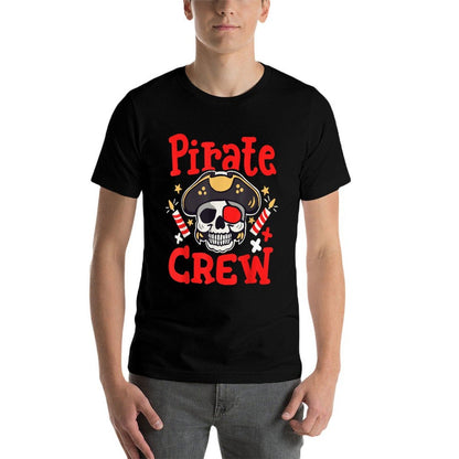 Birthday Pirate Crew Party Family Matching Men Women Kids  Tagless Design T-Shirt