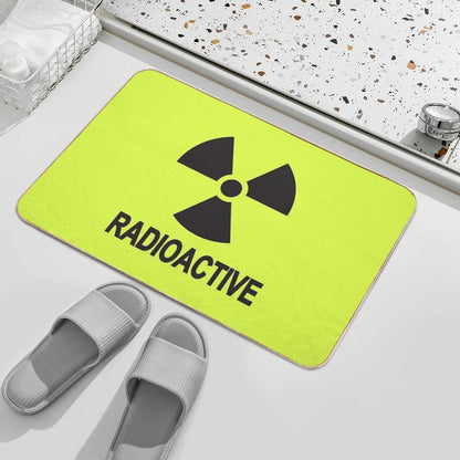 Nuclear Radioactive Sign Funny Partying  Anti-Trip Bath Mat