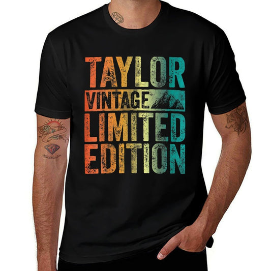 Personalized Name Taylor Vintage Limited Edition  Moisture-wicking T-Shirt